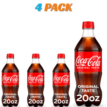 Soda Pop 20 fl oz Bottles – 4-Pack Bundle, Grab & Go Drinks
