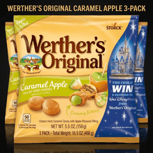 3 Pack Original Hard Apple Filled Caramel Candy, 5.5 oz