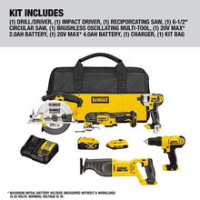 DEWALT Tools 5 Tool Drill Impact Driver Saw Oscillating Multi-tool with Battery and Charger (DCK551D1M1) — Complimentary Gift with $202+ Orders; If the Gift Is Out of Stock or Its Price Rises, Order Cancelled with Full Refund Before Shipment