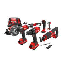CRAFTSMAN V20 Power Tool Combo Kit, 7-Tool Cordless Power Tool Set with 2 Batteries and Charger (CMCK700D2) — Complimentary Gift with $139+ Orders; If the Gift Is Out of Stock or Its Price Rises, Order Cancelled with Full Refund Before Shipment