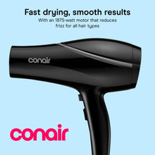 Conair Ceramic Hair Dryer 1875W Black — Complimentary Gift with $66+ Orders; If the Gift Is Out of Stock or Its Price Rises, Order Cancelled with Full Refund Before Shipment