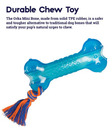 Petstages Orka Bone Royal Blue Treat-Dispensing Dog Chew Toy — Complimentary Gift with $41+ Orders; If the Gift Is Out of Stock or Its Price Rises, Order Cancelled with Full Refund Before Shipment