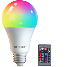 9W RGB Color-Changing LED Bulb, 16 Colors, E26, Remote — Complimentary Gift with $55+ Orders; If the Gift Is Out of Stock or Its Price Rises, Order Cancelled with Full Refund Before Shipment