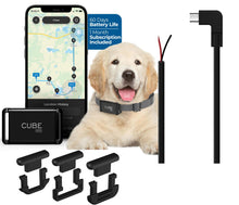 Cube 3-in-1 GPS Tracking Bundle – Mini GPS Tracker + Pet Collar Clips + Hardwire Cable Charger – Real-Time Worldwide… — Complimentary Gift with $155+ Orders; If the Gift Is Out of Stock or Its Price Rises, Order Cancelled with Full Refund Before Shipment