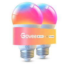 Govee LED Smart Light Bulbs, 1000LM RGBWW A19 75W E26 Base 2 Pack — Complimentary Gift with $69+ Orders; If the Gift Is Out of Stock or Its Price Rises, Order Cancelled with Full Refund Before Shipment