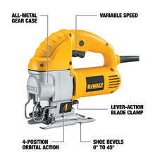 DEWALT Jig Saw, Top Handle, 5.5-Amp, Corded (DW317K), Yellow — Complimentary Gift with $160+ Orders; If the Gift Is Out of Stock or Its Price Rises, Order Cancelled with Full Refund Before Shipment