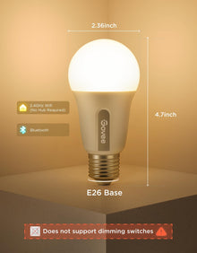 Govee Smart Light Bulbs, A19 Color Changing Light Bulb, 800 LM, E26 Base — Complimentary Gift with $55+ Orders; If the Gift Is Out of Stock or Its Price Rises, Order Cancelled with Full Refund Before Shipment