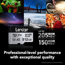 Lexar Professional 1066x microSD 512GB (LSDMI512BBN1666) — Complimentary Gift with $165+ Orders; If the Gift Is Out of Stock or Its Price Rises, Order Cancelled with Full Refund Before Shipment