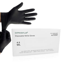 4.5Mil Multi-Purpose Black Disposable Nitrile Gloves, XL-50PCS — Complimentary Gift with $42+ Orders; If the Gift Is Out of Stock or Its Price Rises, Order Cancelled with Full Refund Before Shipment