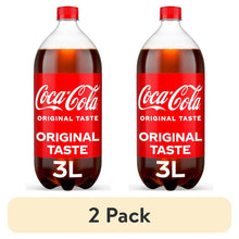 (2 pack) Coca-Cola Soda Pop Bottle, 3 Liters