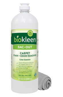 Biokleen Bac-Out Natural Stain Remover for Clothes - Use on Laundry, Diapers, Wine, Carpets, and More, Enzymatic, Plan… — Complimentary Gift with $65+ Orders; If the Gift Is Out of Stock or Its Price Rises, Order Cancelled with Full Refund Before Shipment