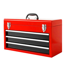 BIG RED Metal Tool Box, 20.5-inch, Portable Metal Tool Box with 3 Drawers — Complimentary Gift with $272+ Orders; If the Gift Is Out of Stock or Its Price Rises, Order Cancelled with Full Refund Before Shipment