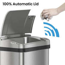iTouchless 4 Gallon / 15 Liter Sensor Bathroom Trash Can with Odor Filter — Complimentary Gift with $97+ Orders; If the Gift Is Out of Stock or Its Price Rises, Order Cancelled with Full Refund Before Shipment
