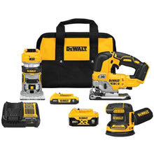 DEWALT* 3-Tool Router Tool, Random Orbital Sander, Jig Saw (DCK307D1P1) — Complimentary Gift with $649+ Orders; If the Gift Is Out of Stock or Its Price Rises, Order Cancelled with Full Refund Before Shipment