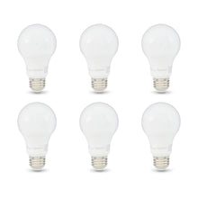 Amazon Basics A19 Bulbs, 60 Watt Equivalent, Energy Efficient 9W, E26 Standard Base, Soft White 2700K, Dimmable, 10,000 Hour Lifetime , 6-Pack — Complimentary Gift with $49+ Orders; If the Gift Is Out of Stock or Its Price Rises, Order Cancel...
