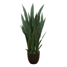 Nearly Natural 35in Artificial Snake Plant with Black Planter — Complimentary Gift with $182+ Orders; If the Gift Is Out of Stock or Its Price Rises, Order Cancelled with Full Refund Before Shipment