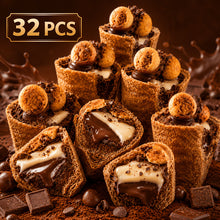 Chocolate Candy, 32pcs Crispy Chocolate Wafer Cups, Crunchy Filled Chocolate Cup Bites with Sweet Cocoa Flavor for Candy Bowl, Office Snacks, Movie Night, Party Favors And Holiday Sharing