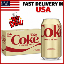 Diet Coke Caffeine Free Soda, 12 fl oz Cans, 24 Pack, Fridge Pack