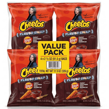 4-Pack Cheetos Cheese Flavored Snacks, Lay’s Flavor Swap Sweet Southern Heat BBQ, 2.875 oz Bag
