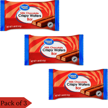 Great Value Milk Chocolate Crispy Wafer Bar, 1.48 oz, 0.09 lb Pack of 3