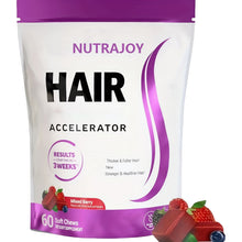 Nutrajoy Count Women'S Hair Care Gummies with Mixed Berries, Vitamins Acid, Biotin, Vitamins C And E for Thicker, Healthier, Fuller Hair, Hair Texture And Growth in Stylish Packaging with Natural Ingredients