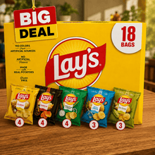 Lay's Snacks Mix Potato Chips Variety Pack, 18 Count 1 oz Bags