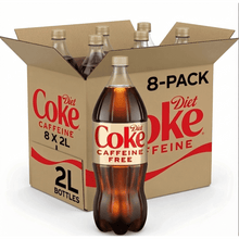 (8 Pack) Diet Coke Caffeine-Free Soda Pop Bottle, 2 Liters