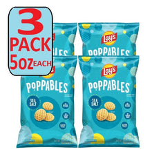 (4 Pack) Lay’s Poppables Sea Salt Potato Snacks, 5 oz Each