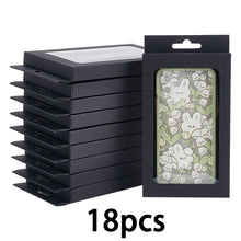 18pcs Gift Boxes with Clear Window/4.13x0.67x7.87inches Rectangle Foldable Treat Boxes/Creative Gift Wrap Box for Favors, Jewelry Display, Phone Case/Gift Packing Box for Birthday, Party, Graduation, Wedding