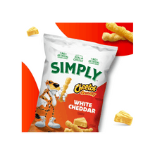 Simply Cheetos White Cheddar Cheese Snacks 15 Ounce Bag Crunchy Cheese Puffs Made With Real Cheese Savory Snack Pantry Stocking Party Bowls Office Treats Family Friendly On-The-Go Snack