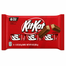 Kit Kat Chocolate, KitKat 6 Count Milk Chocolate Crispy Wafer Candy Bars 1.5 oz