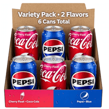varity pack of Pepsi Cola & Diet Coke Soda 12 Pack