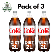 (Pack of 3) Diet Coke Original Diet Soda, 2 Liter Bottle