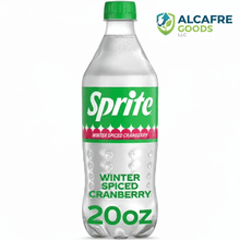 Winter Spiced Cranberry, Lemon Lime Soda Pop, 20 fl oz Bottle