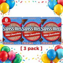 Swiss Miss Milk Chocolate Hot Cocoa Mix, 1.38 oz Envelopes, 8-Count Boxes, Pack of 3 (16 Total Packets)