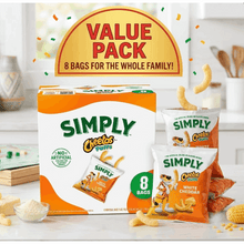 1 Value Pack Cheetos Simply Puffs White Cheddar Cheese Flavored Snacks, 8 Individual Bags, 0.875 oz Per Bag