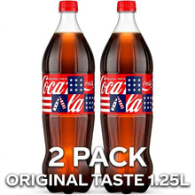 pack 2 Coca-Cola Soda Pop Bottle, 1.25 Liters