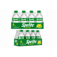 (Pack of 2) Sprite Lemon Lime Soda Pop, 12 fl oz, 8 Pack Bottles.