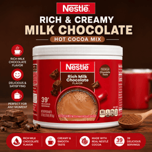 1 Pack Nestlé Hot Cocoa Rich Milk Chocolate Flavored Drink Mix, Creamy & Delicious Hot Chocolate Powder, Family Size Canister, 27.7 oz