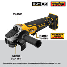 DEWALT* Angle Grinder Tool, 4 1/2 Inch, with Paddle Switch and Kickback Brake (DCG413B) — Complimentary Gift with $369+ Orders; If the Gift Is Out of Stock or Its Price Rises, Order Cancelled with Full Refund Before Shipment