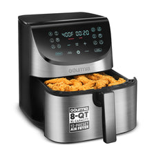 Gourmia Air Fryer 8 Qt Basket 12 Presets Stainless Steel — Complimentary Gift with $244+ Orders; If the Gift Is Out of Stock or Its Price Rises, Order Cancelled with Full Refund Before Shipment