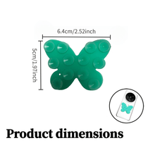2 Butterfly Shaped Double-sided Suction Cup Phone Holders, Double-sided Usable, Anti Slip Silicone Phone Holder, Washable and Reusable, Used to Firmly Fix Selfies and Videos, Car Phone Holders, Tablet Accessories