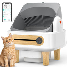 RPZ Automatic Cat Litter Box Self Cleaning, Robot Litter Box for Multiple Large Cats, Open Top Auto App Control Ultra… — Complimentary Gift with $228+ Orders; If the Gift Is Out of Stock or Its Price Rises, Order Cancelled with Full Refund Before Shipment