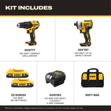 DEWALT 20V MAX Drill and Impact Driver Combo Kit DCK277D2 — Complimentary Gift with $369+ Orders; If the Gift Is Out of Stock or Its Price Rises, Order Cancelled with Full Refund Before Shipment