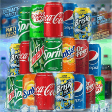 Soda Soft Drink Variety, 8 Flavor Soda Assortment Variety 12 Fl Oz. Cans (16 - Pack)
