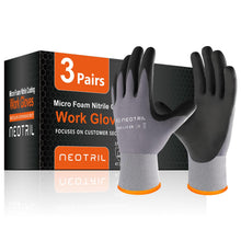 NEOTRIL Safety Work Gloves MicroFoam Nitrile Coated-3/6/12/36 Pairs,Breathable Nylon Working Gloves for Men Women — Complimentary Gift with $76+ Orders; If the Gift Is Out of Stock or Its Price Rises, Order Cancelled with Full Refund Before Shipment