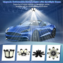 250W Deformable LED Garage Ceiling Light, 8 Panels, E26, 4-Pack — Complimentary Gift with $84+ Orders; If the Gift Is Out of Stock or Its Price Rises, Order Cancelled with Full Refund Before Shipment