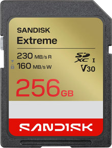 SanDisk Extreme SD UHS-I Card 256GB (SDSDXV9-256G-GUCIN) — Complimentary Gift with $9+ Orders; If the Gift Is Out of Stock or Its Price Rises, Order Cancelled with Full Refund Before Shipment
