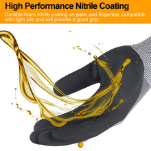 NEOTRIL Safety Work Gloves MicroFoam Nitrile Coated-3/6/12/36 Pairs,Breathable Nylon Working Gloves for Men Women — Complimentary Gift with $76+ Orders; If the Gift Is Out of Stock or Its Price Rises, Order Cancelled with Full Refund Before Shipment