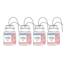 Yankee Candle Car Jar Ultimate Air Freshener, Hanging Car Freshener, Long Lasting Car Fragrance, Pink Sands (Pack of 4) — Complimentary Gift with $41+ Orders; If the Gift Is Out of Stock or Its Price Rises, Order Cancelled with Full Refund Before Shipment